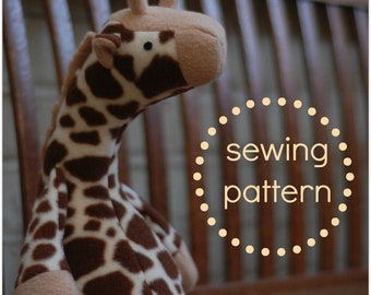 Jeremy Giraffe - PDF Sewing Pattern with Easy Instructions and Step-by-Step Photos