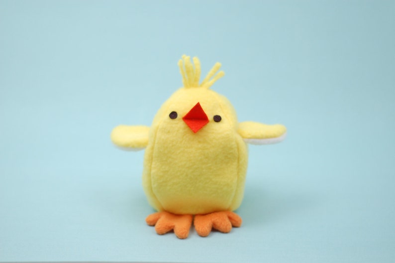 Chick and Egg. Inside Out Softie. Sewing pattern. DIY. Farm plushie. Easter DIY for kids. Reversible toy. Sew your own plushie. Chick softie image 2