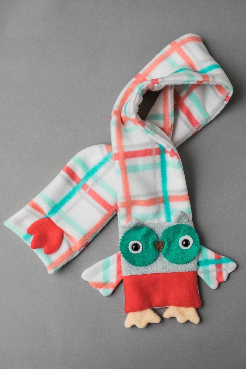 Scarf Buddies PDF Sewing Pattern With Free Bonus Mitten Pattern image 10