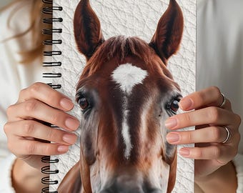 Paardennotitieboek, Paardendagboek voor meisjes, Paardensportnotitieboek, Cadeau voor paardenliefhebbers, Spiraalnotitieboek, Cadeau voor paardenmeisjes, Paardensportcadeau voor ruiters
