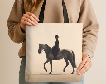 Horse Tote Bag for Riders | Horse Lover Gift | Equestrian Tote Bag | Horse Girl Gift | Barn Bag for Horse Lovers