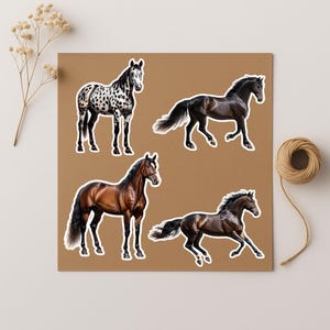 Horse Stickers PNG Set – Equestrian Planner & Laptop Decals (Digital Download)