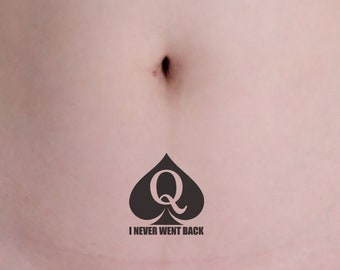 Queen of Spades Temporary Tattoo - Pack of 5