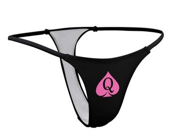 Queen of Spades Thong Panty, QOS Thong Panty