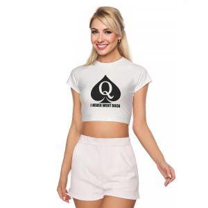 Queen of Spades Crop Top, QOS Crop Top