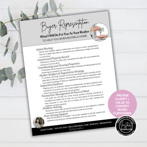 Presentación para compradores de bienes raíces: Ventajas de contar con un agente inmobiliario (Canva editable, descarga digital)