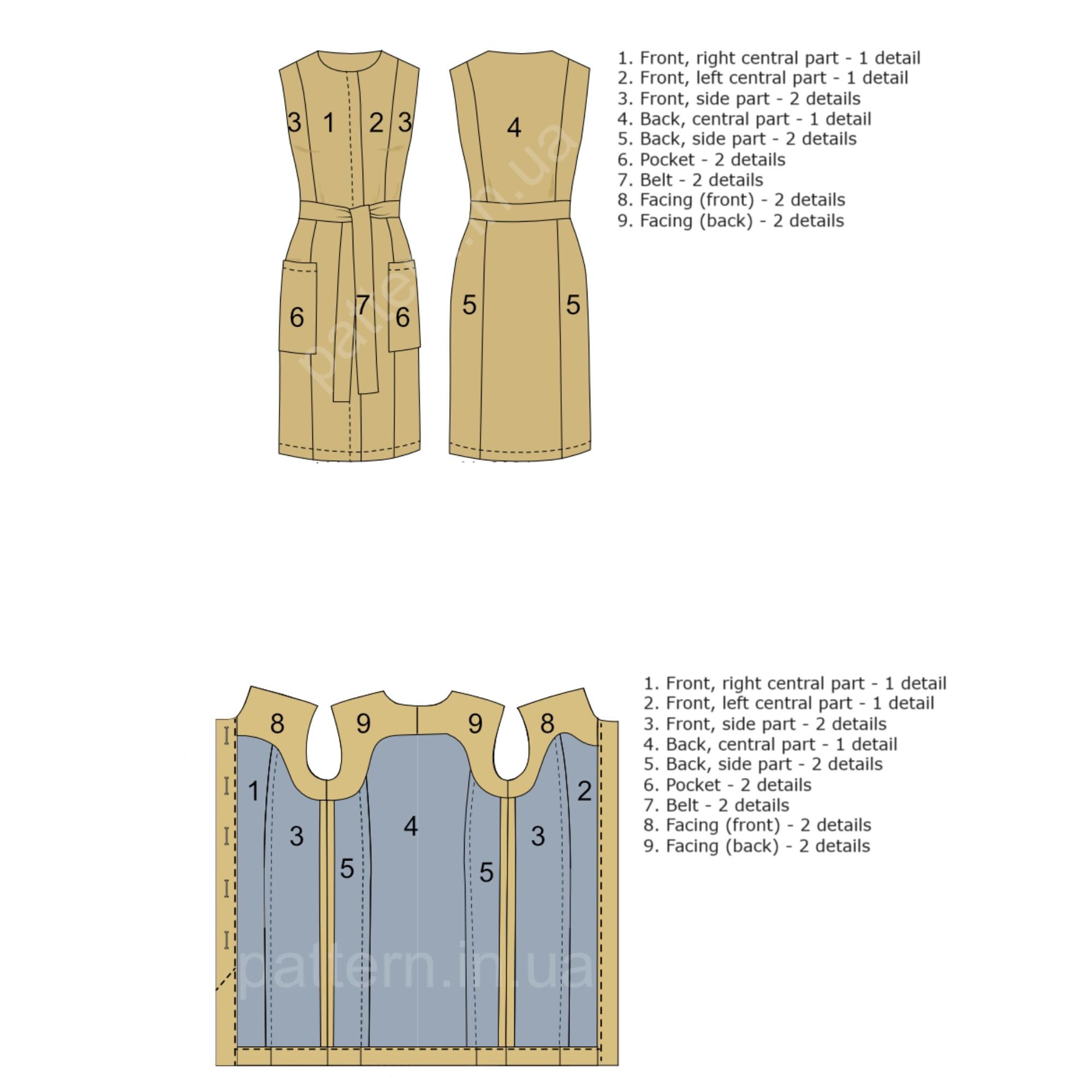 Linen Midi Dress Sewing Pattern Etsy