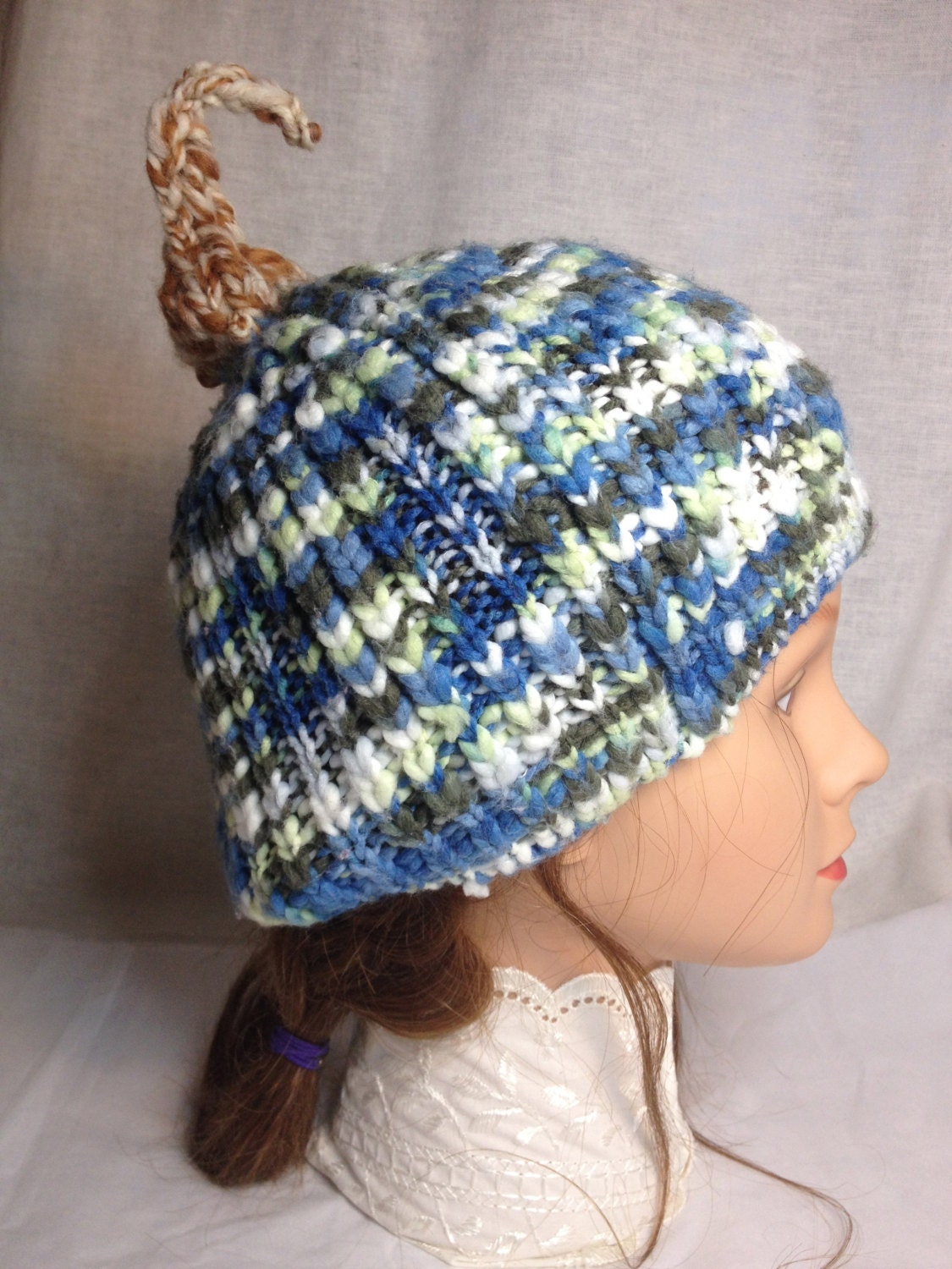 GOURDHEAD Pumpkin Gourd Stem Knit Hats HANDMADE Upcycled Etsy