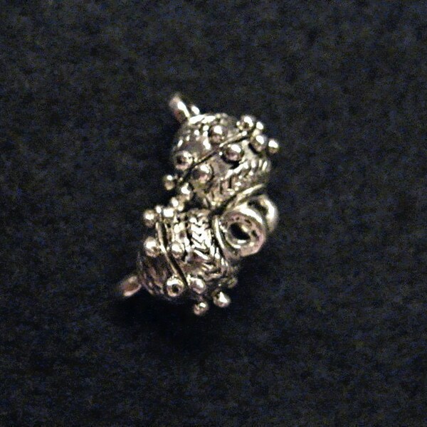2 Bali Silver Magnetic Clasp Closure Magnet End Caps Jewelry Findings