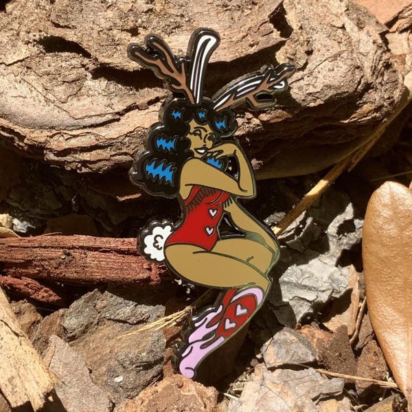 The Crypt Cuties: Jackalope Anstecker
