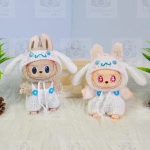 Labubu Dress Amigurumi Stuffed Animal Labubu Clothes Labubu Macaron Outfit Labubu Accessories For Labubu Dresses Labubu Outfits For Labubu