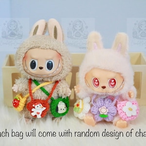 Labubu Dress Amigurumi Stuffed Animal Labubu Clothes Labubu Macaron Outfit Labubu Accessories For Labubu Dresses Labubu Outfits For Labubu