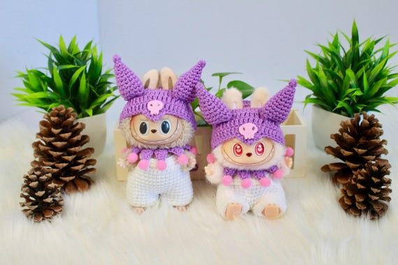 THE MONSTER PIN FOR LOVE ぬいぐるみラブブR ラブブ pin for love シリーズ [青] ぬいぐるみ イニシャル