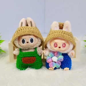 Labubu Dress Amigurumi Stuffed Animal Labubu Clothes Labubu Macaron Outfit Labubu Accessories For Labubu Dresses Labubu Outfits For Labubu