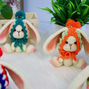 Keychain Crochet Rabbit Crochet Rabbit Keychain Crochet Bunny Rabbit Feet Keychain Rabbit Rabbit Rabbit For Backpack Keychain Backpack