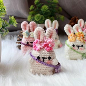 Keychain Bunny Keychain Cute Clay Bunny Keychain Plush Bunny Keychain Crochet Bunny Plush Keychain Bunny Crochet Keychain Bad Bunny Keychain