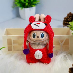 Labubu Dress Amigurumi Stuffed Animal Labubu Clothes Labubu Macaron Outfit Labubu Accessories For Labubu Dresses Labubu Outfits For Labubu
