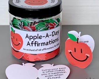 Classroom Reward Jar of Positive Affirmation Cards Gift for Kids Daily Activities Kindergarten Teacher Desk Decor Classroom Helper Incentive