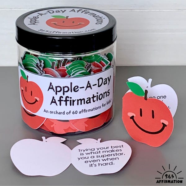 Classroom Reward Jar of Positive Affirmation Cards Gift for Kids Daily Activities Kindergarten Teacher Desk Decor Classroom Helper Incentive