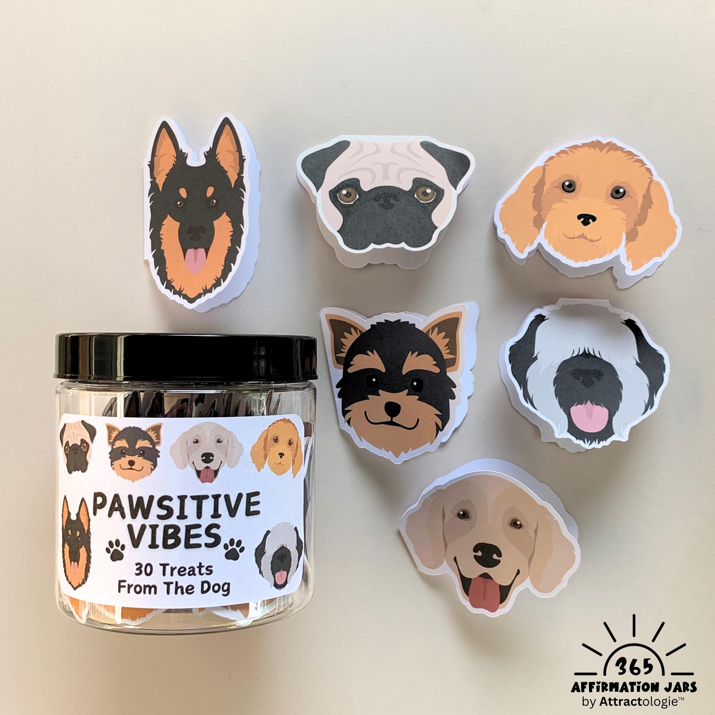 Pawsitive Card Dog Affirmation Card Jar: 30 Pawsitive Message Cards - Etsy