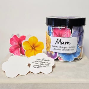 Coffret cadeau personnalisé fête des mères pour maman, belles cartes de correspondance avec fleurs d'amour, coffret cadeau d'anniversaire pour la retraite de maman, cadeau des enfants