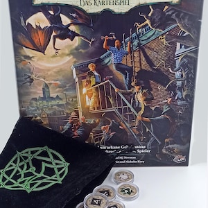 arkham horror card game coin capsules Arkham Horror LCG Coin Capsules: Token Protectors, Board Game Accessories  (45 Count)