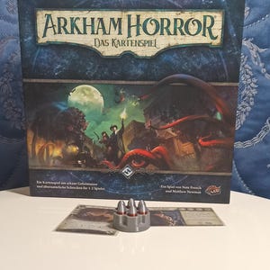 Tambor revólver Arkham Horror con munición, accesorio de mejora para juego de mesa