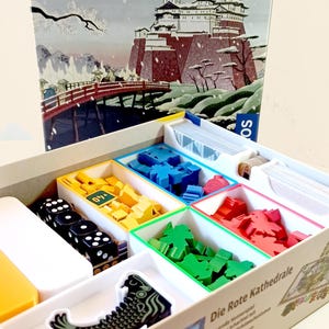 Organizador White Castle – Inserto Premium para Protetores de Cartas, Preparação de Jogo Mais Rápida, Acessório para Jogos de Tabuleiro e Caixa Original