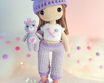 Osito Cariñosito, Muñeca inspirada en Generosita Care Bears (Patron PDF)