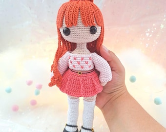 Blossom Amigurumi Doll Pattern | Powerpuff Girls Inspired (PDF en Español)