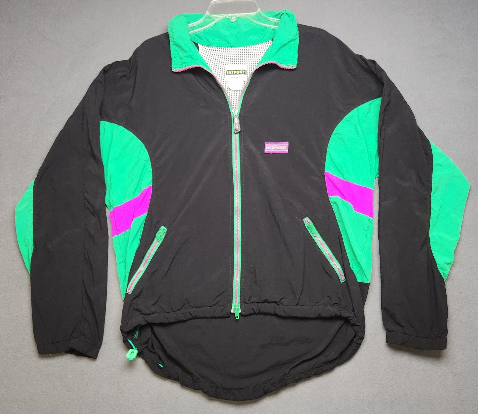 Vintage 80s INSPORT Size Large Windbreaker Retro Rad Sled Cool