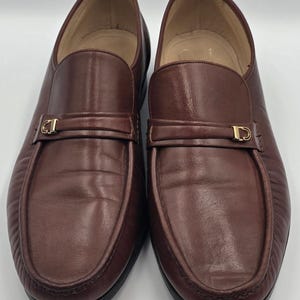 Vintage Mens 11 Florsheim Imperial Brown Leather Slip on  display picture 1