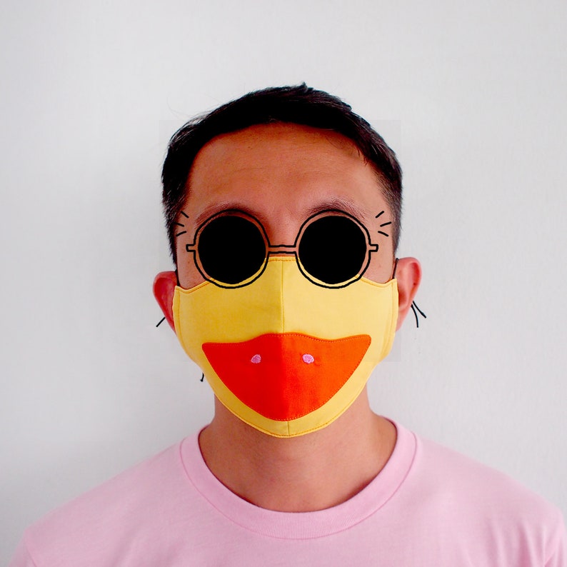 Yellow Duck Mouth Mask Orange Beak Face Mask Bird Nose Cover Etsy