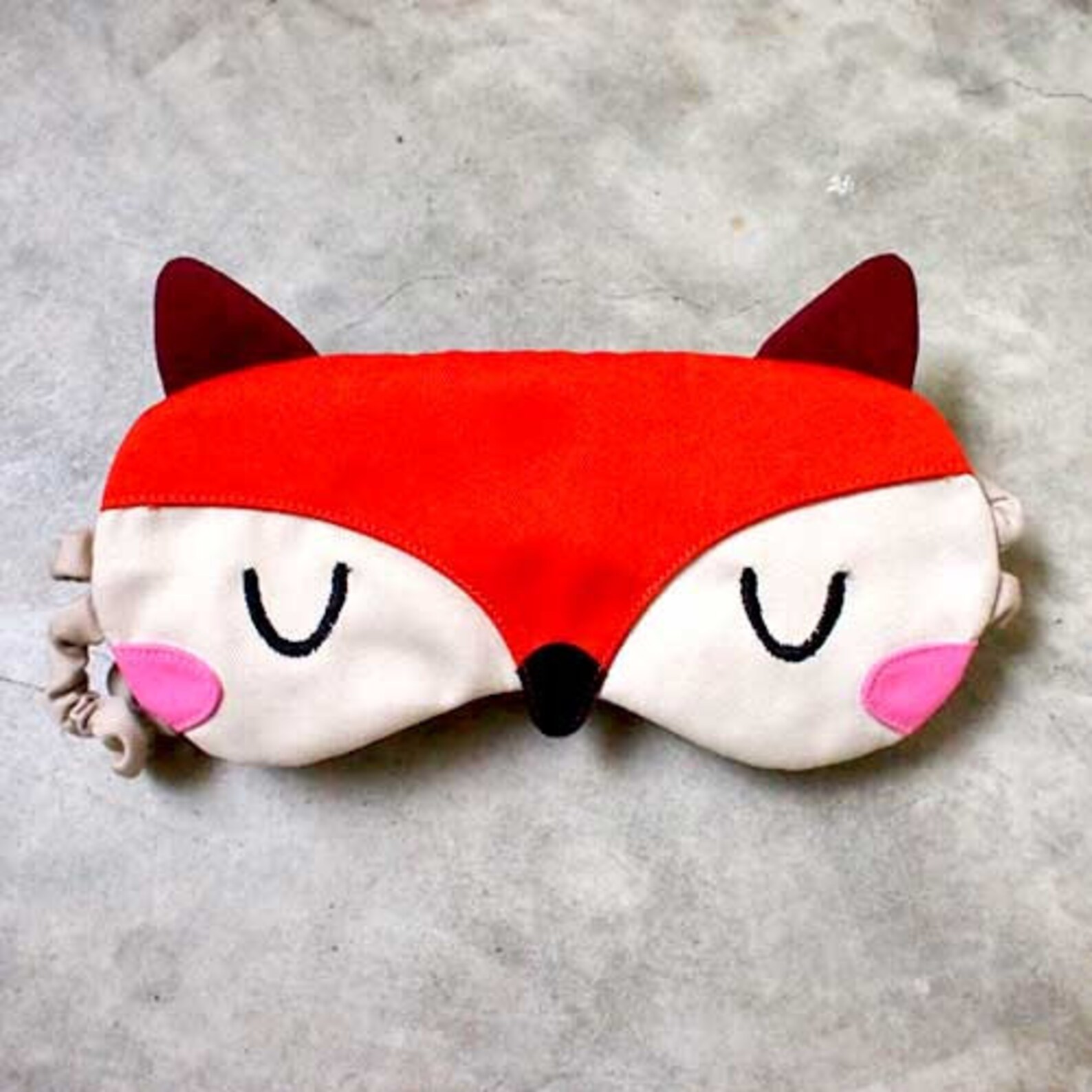 Blushing Fox Eyemask Cute Sleep Mask Padded Eye Cover Etsy Singapore
