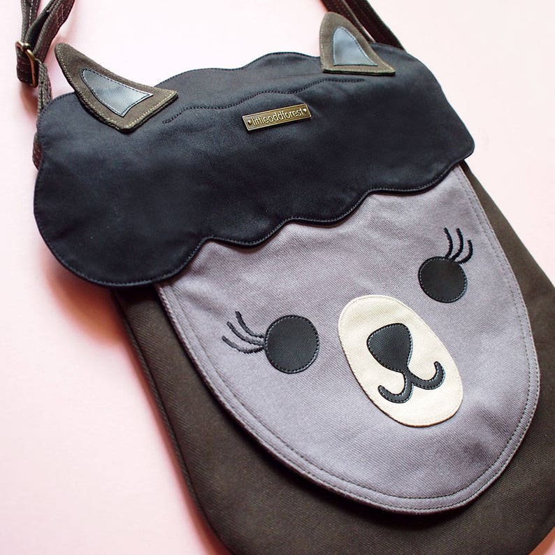 Alpaca Crossbody Bag Llama Sling Purse Cute Vegan Handbag Etsy