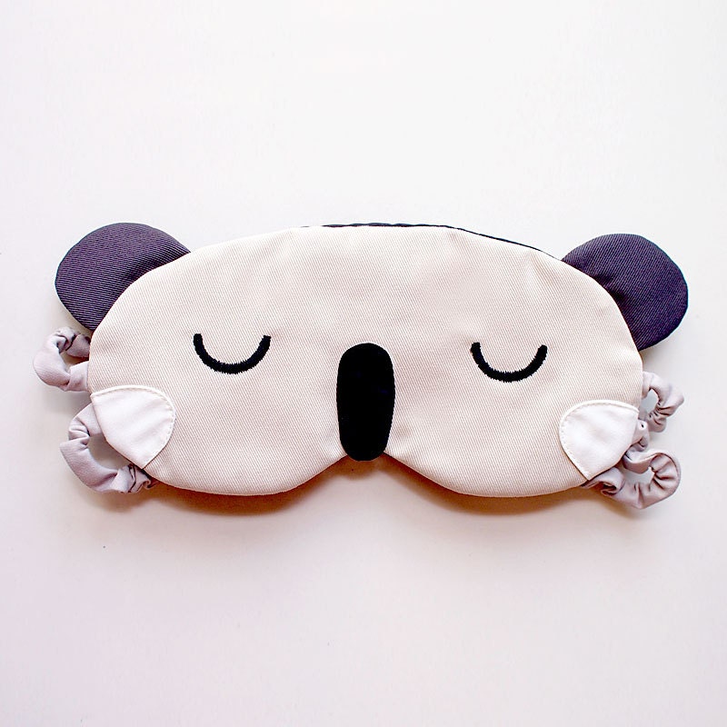 KOALA Sleep Mask Cute Animal Sleeping Mask CREAM Sleep Eyemask Etsy