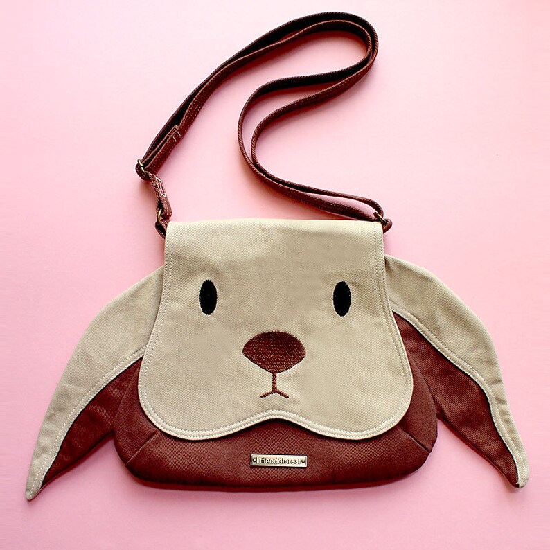Cute Bunny Crossbody Bag Rabbit Cross Body Purse Animal Etsy