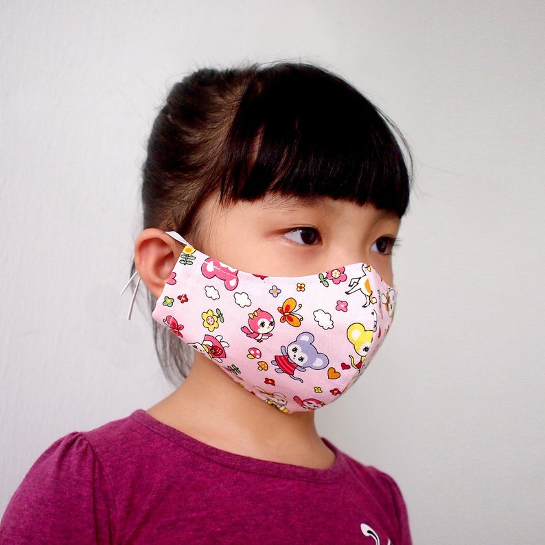Cute Anime Face Mask 6-12 Years Old Child Pre-Teen Petite | Etsy