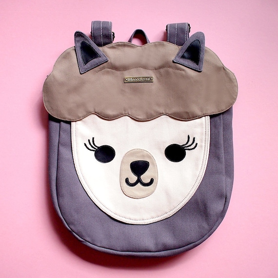 Cartoon Humorous Alpaca Llama Girls Backpacks Girls College Bags Fashion Traveling Bags Print Zipper Students Unisex Adult Teens Gift