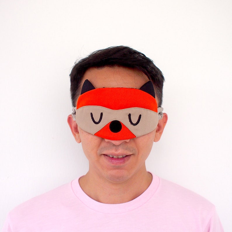 Raccoon Sleep Mask Bandit Eye Cover Padded Eye Mask Pillow Etsy