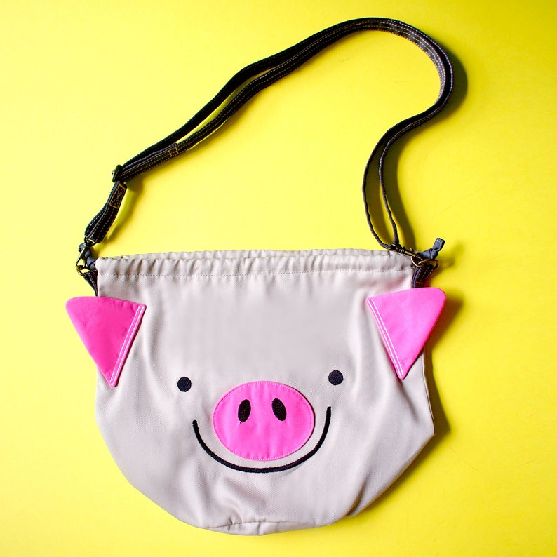 Super Cute Pig Bag Vegan Crossbody Bag Womens Bucket Purse Etsy