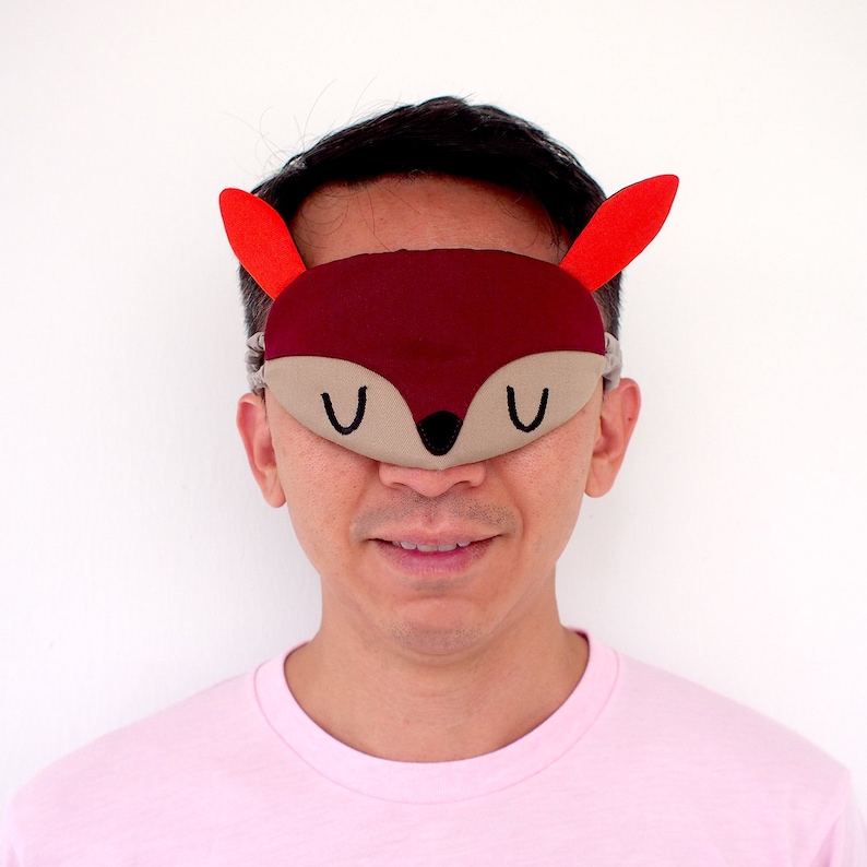 Cute Deer Eye Mask Sleeping Animal Sleep Mask Eyemask Etsy