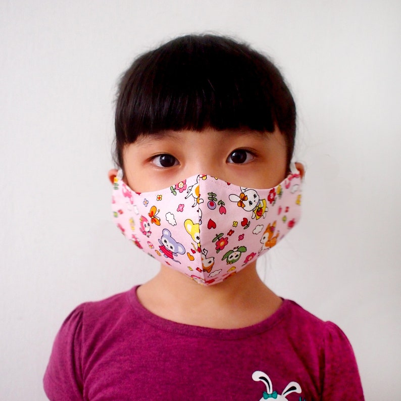 Cute Anime Face Mask 612 Years Old Child PreTeen Petite Etsy