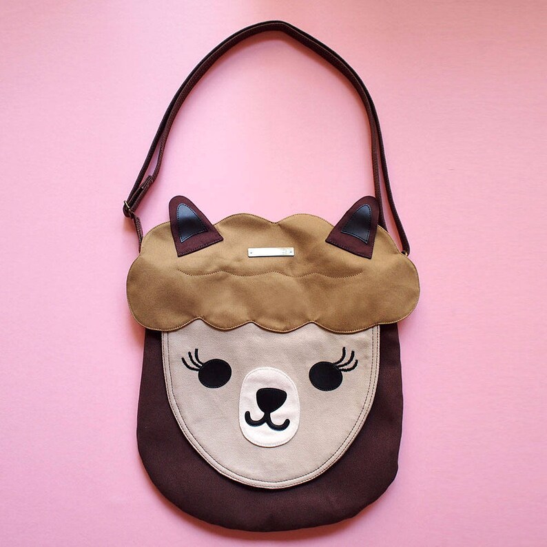 Alpaca Crossbody Bag Cute Llama Sling Purse Animal Cross Etsy