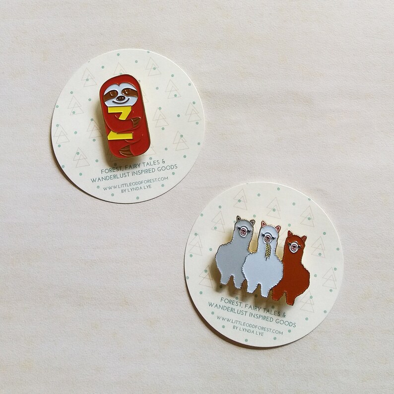 Alpaca Enamel Pin Llama Brooch Badge Cute Alpacas Pinback Etsy