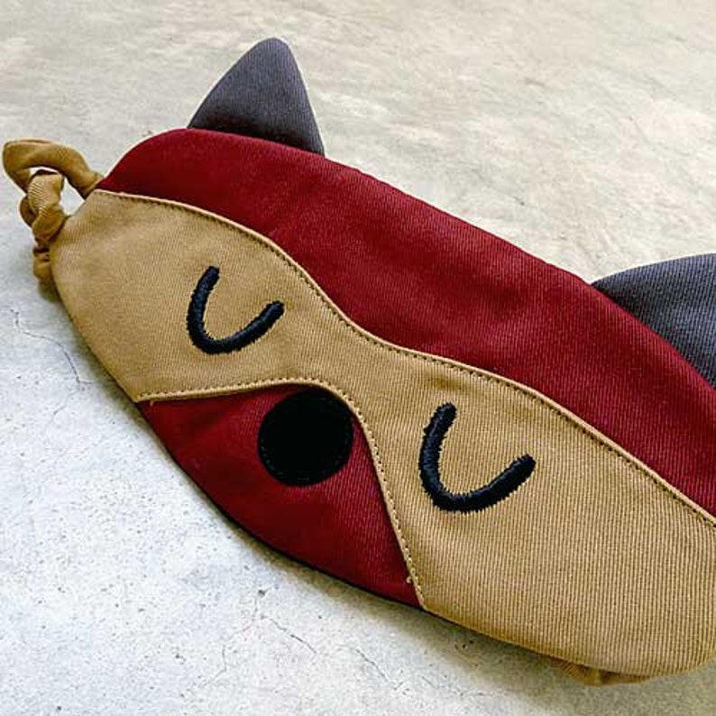 Raccoon Sleep Mask Animal Eye Cover Pretty Eyemask Cute Etsy