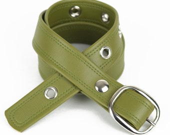 Vegan Belt - Olive Green