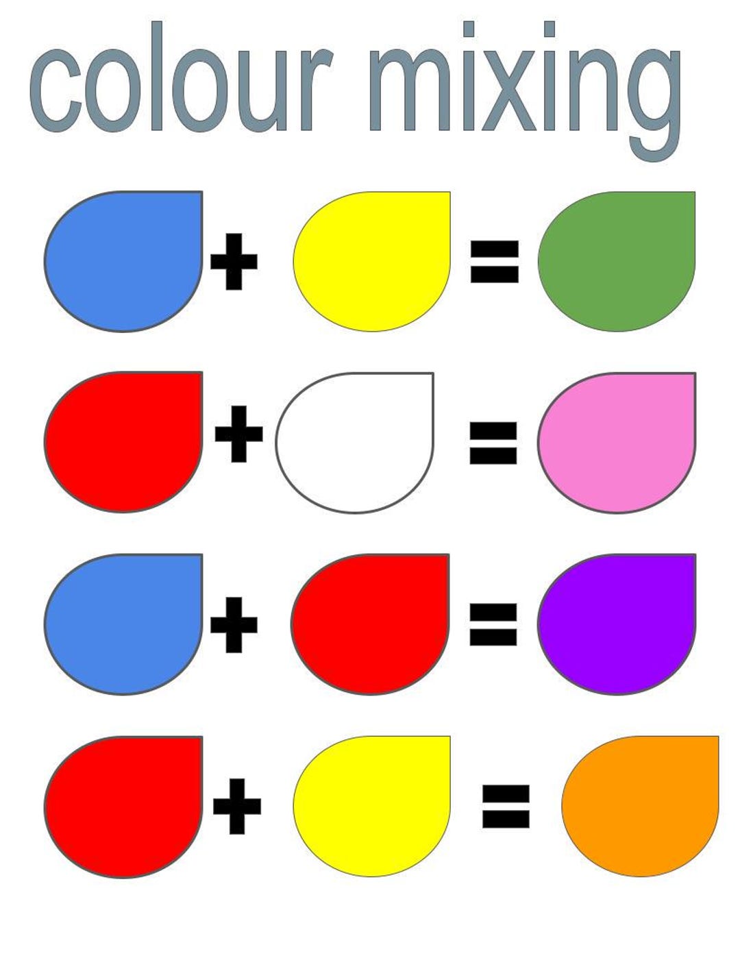 Colour Mixing Worksheet Printable | EYFS Colour Learning Activity ...