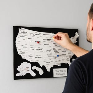 Map of USA Handmade USA Wood Map Wall Art Unique American Map Decor Perfect Wall Art Decor Gift Idea for New Apartments and Housewarming