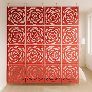 Room Dividers Panels Suspended Separating Wooden Screen Hanging Wall Dividers Hanging Room Partition Modern Interior Wall Panels Decorative